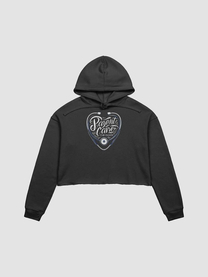 Passion for Patient Care Heart Stethoscope Crop Hoodie product image (1)