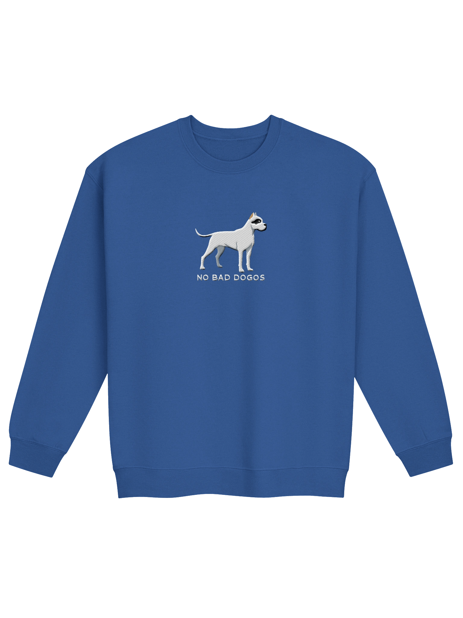 No Bad Dogos Sweatshirt (Embroidered) of a Dogo Argentino(Cropped Ears 2) product image (1)