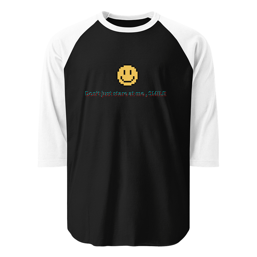 Pixelated Smile Raglan Tee product image (1)