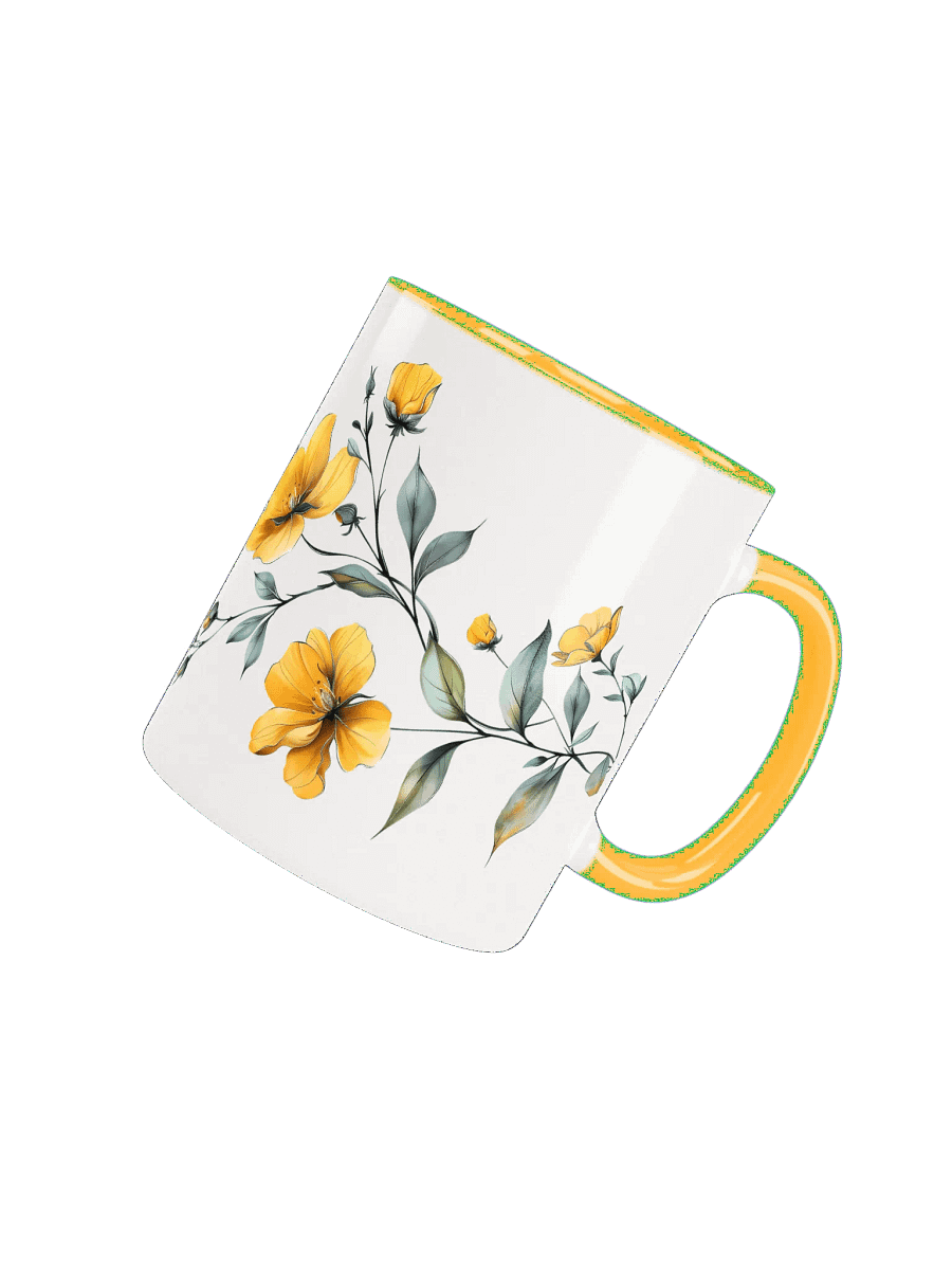 Yellow Blossom Bliss Ceramic Mug product image (7)