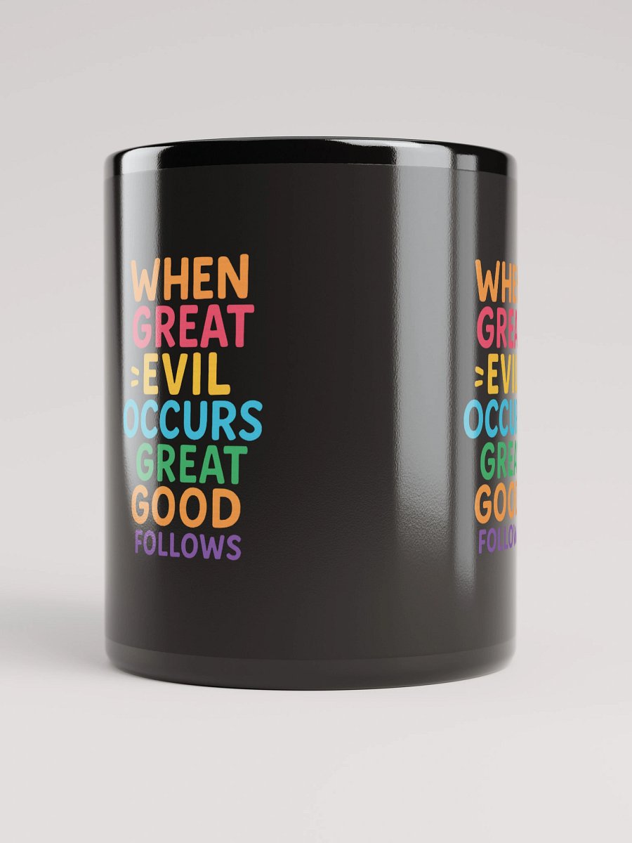 Great Good Follows” Inspirational Black Mug – Nichiren Buddhism Quote for Inner Strength product image (10)
