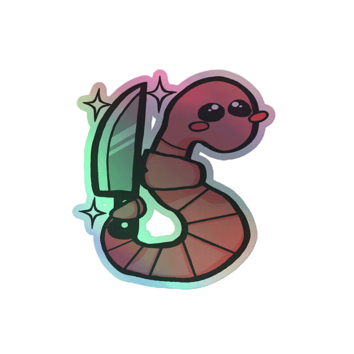 Holo Killer Worm Sticker product image (2)