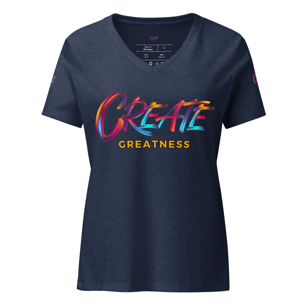 Expressive Create Greatness Women's V-Neck Tee product image (15)