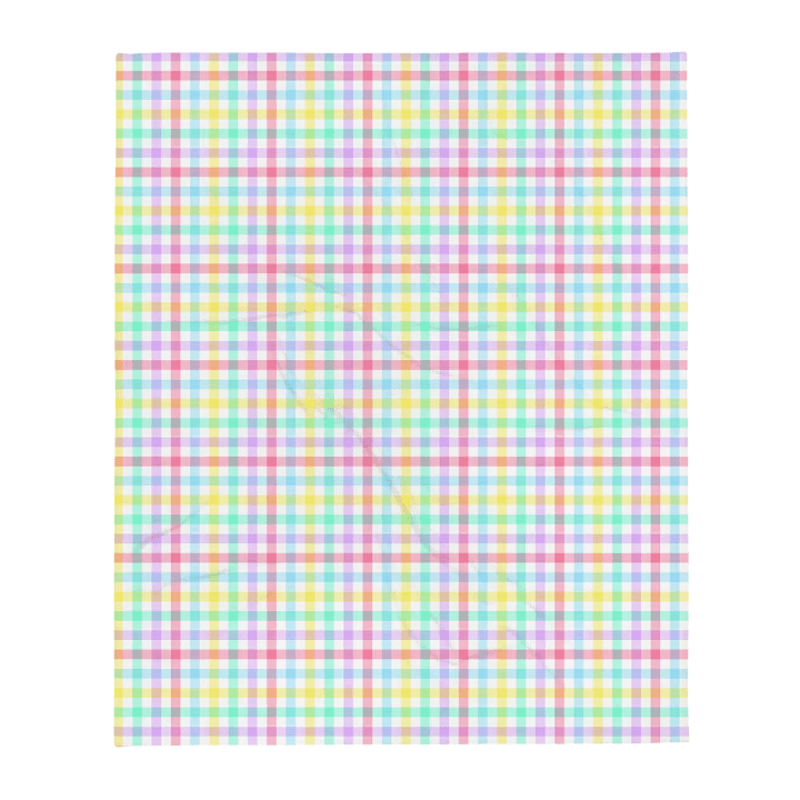 Dreamy Pastel Tartan Blanket product image (2)