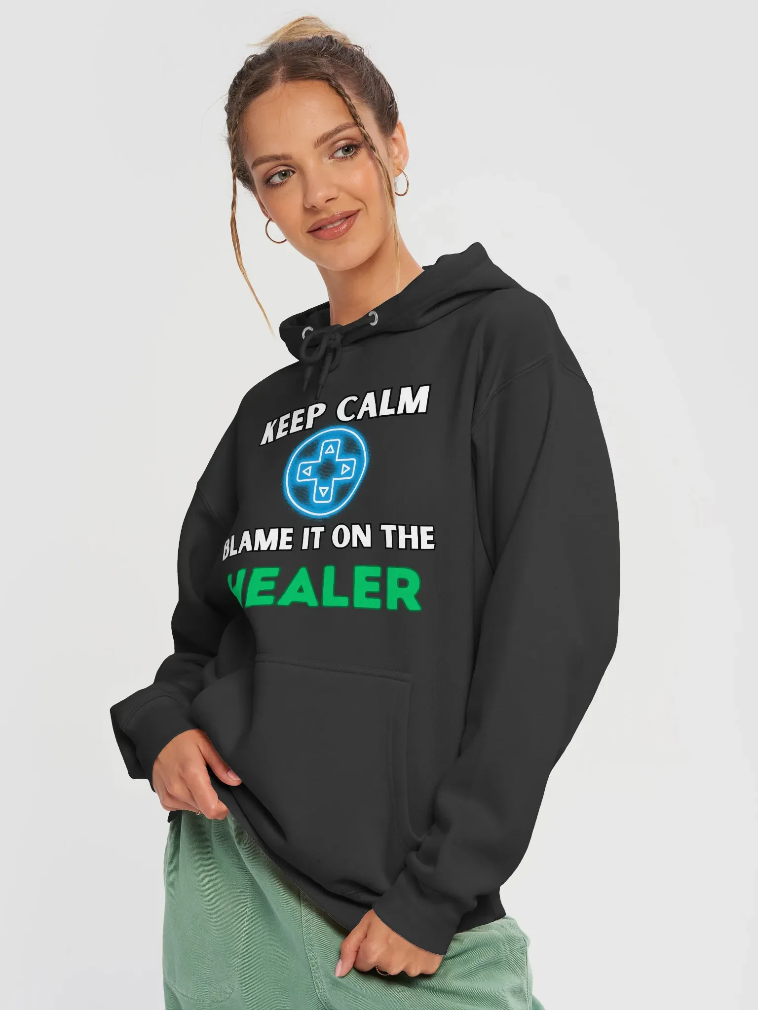 Keep Calm - Blame it on the Healer hoodie product image (3)