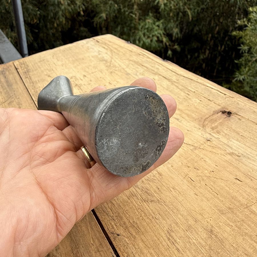 🎎 Mid-Showa Aluminum Tokkuri – Small Sake Flask – Japan Antique Roadshow product image (4)
