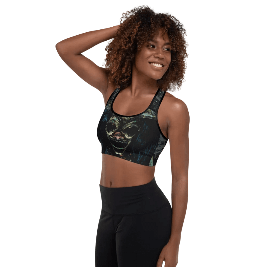 Luminous Reflection Sinister Clown Sports Bra product image (3)