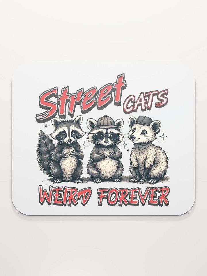 Street Cats Weird Forever Raccoon Mouse Pad product image (1)