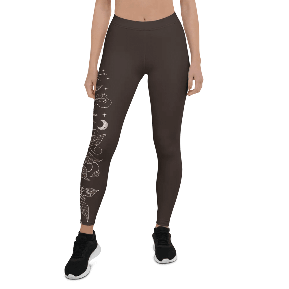 Night Sky Vines Yoga Leggings product image (5)
