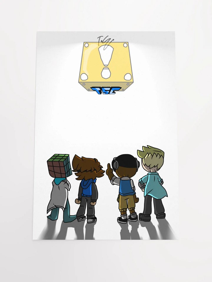 TSC with floating gold block poster product image (1)