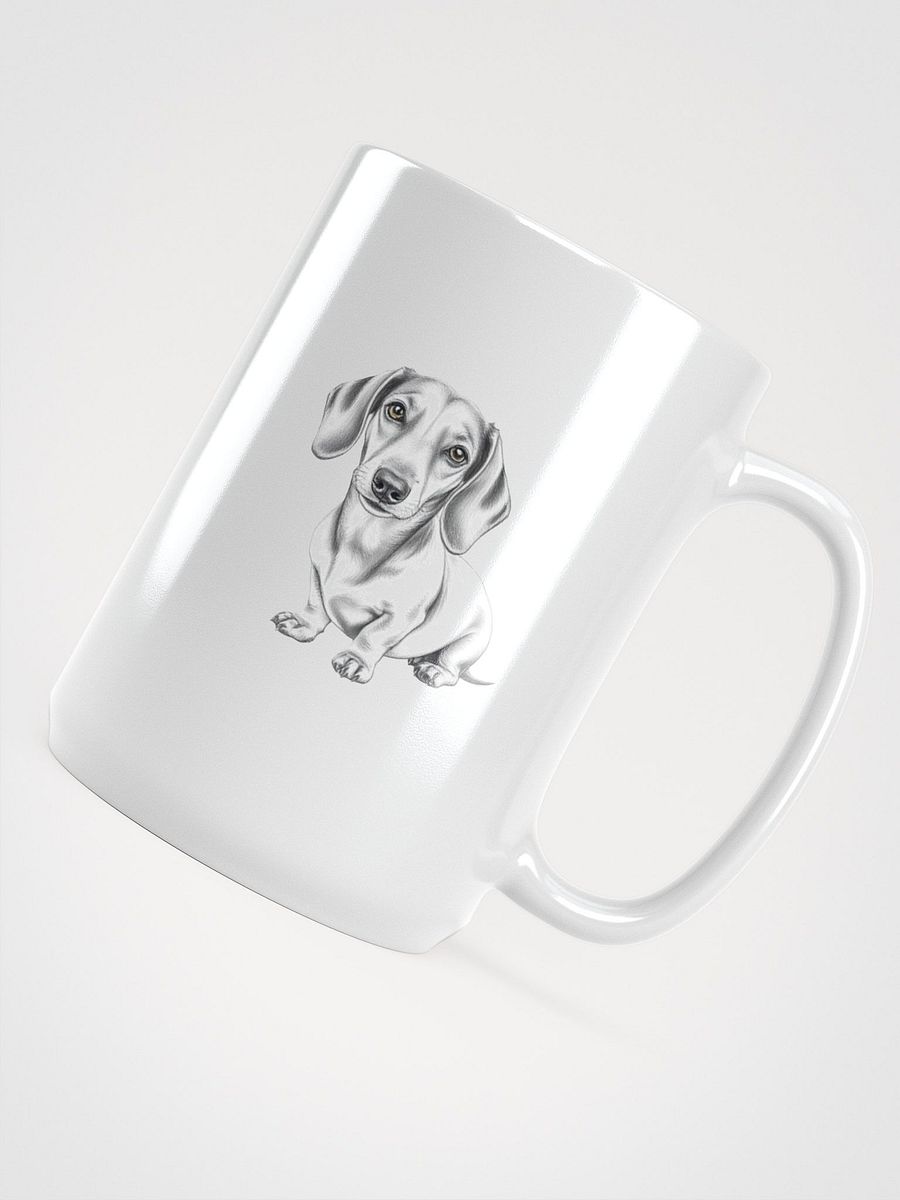 Dachshund Sketch White Glossy Mug product image (4)