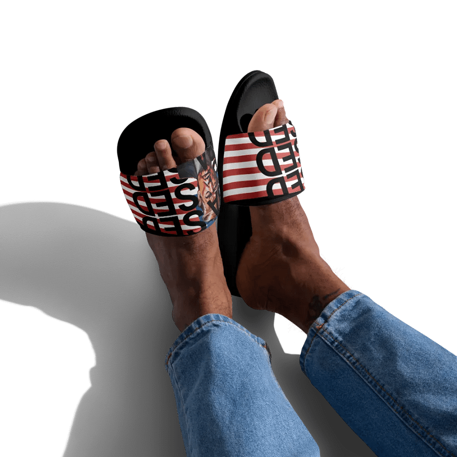 BASED American Flag Mugshot ~Men's Slide's~ product image (12)