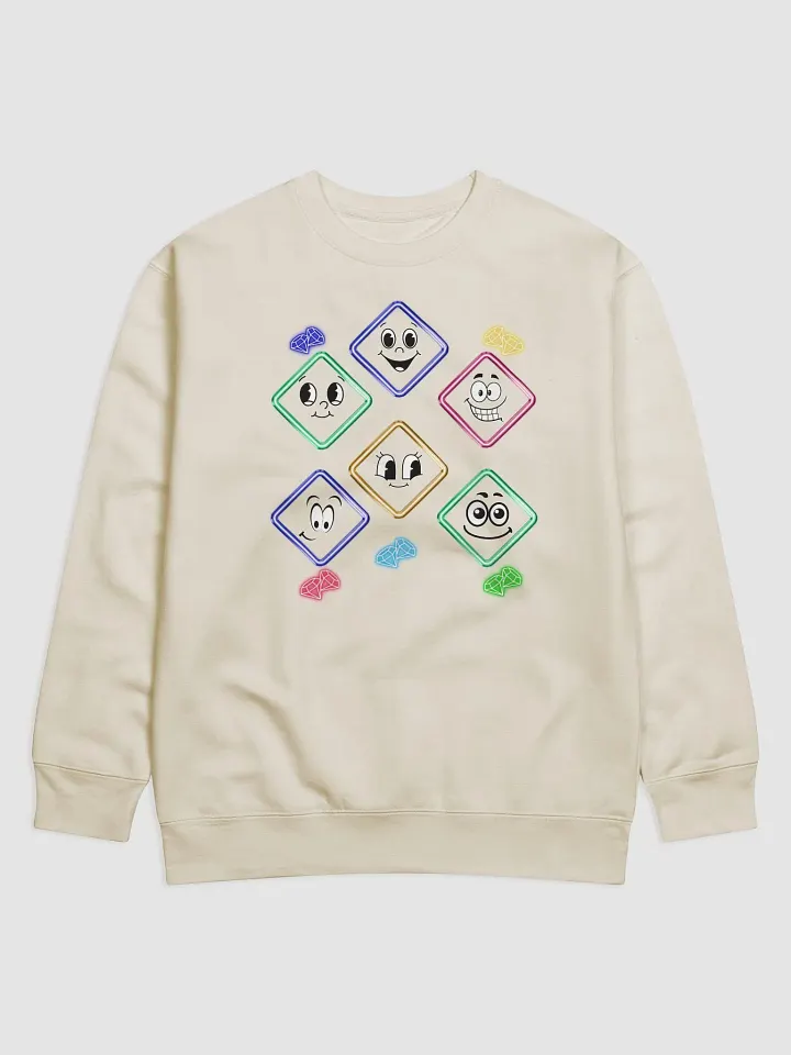 Happy Diamond Faces - Colorful Artistic Sweatshirt product image (1)