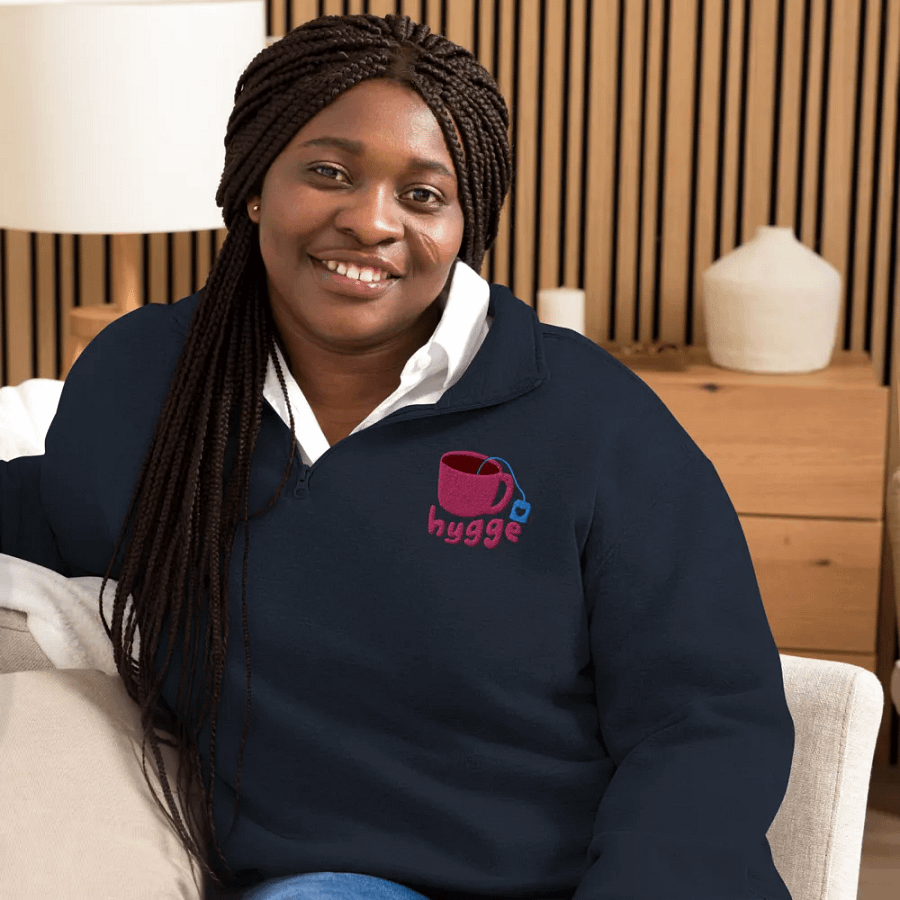 Embroidered Hygge Half Zip product image (25)