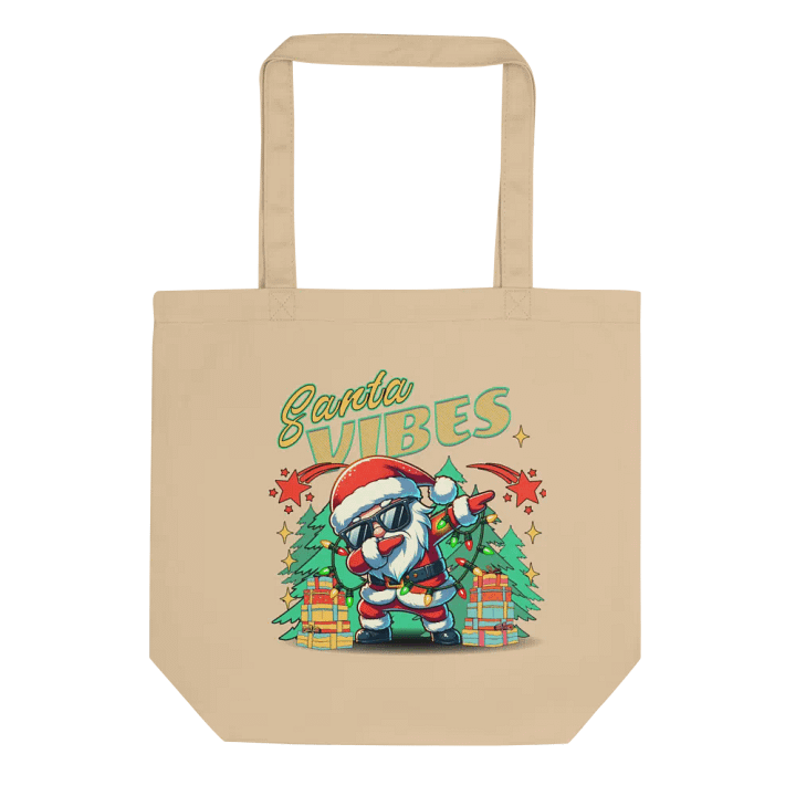 Santa Vibes Dabbing Eco-Friendly Tote Bag product image (1)
