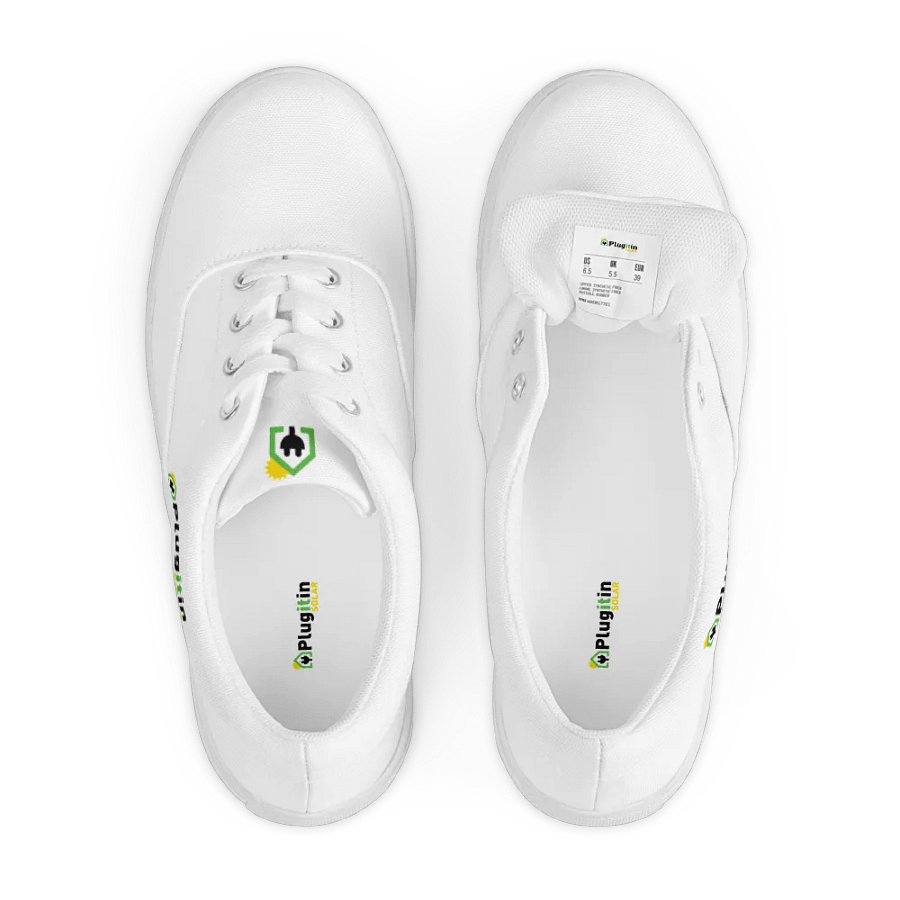 Plug It In Solar High-Quality Women's Lace-Up Canvas Shoes product image (6)