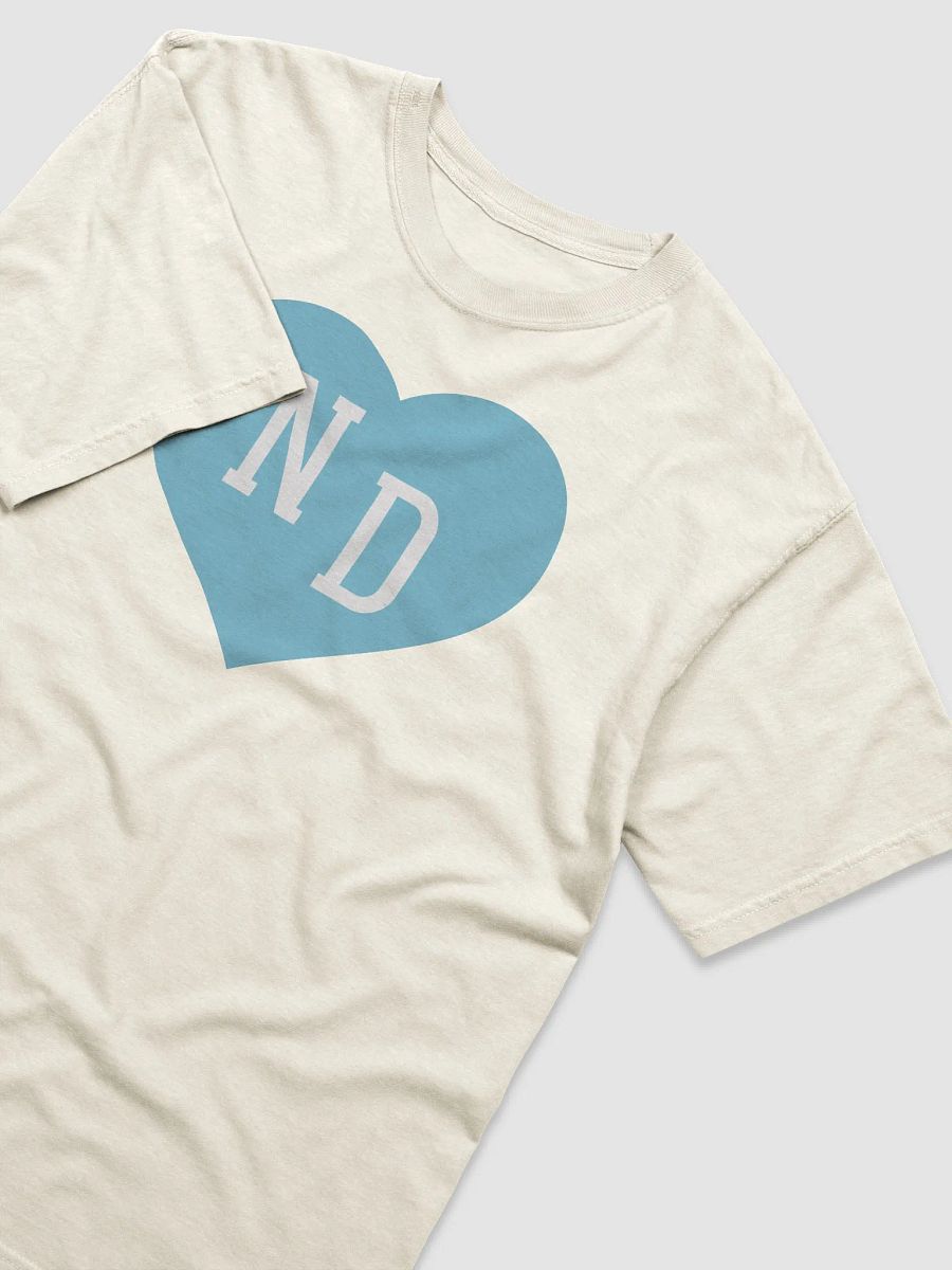 ND Heart Blue Heavyweight Unisex T-shirt product image (4)