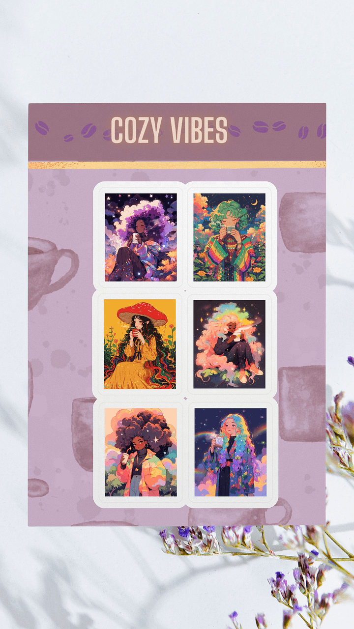 Cozy Vibes Sticker Sheet product image (1)