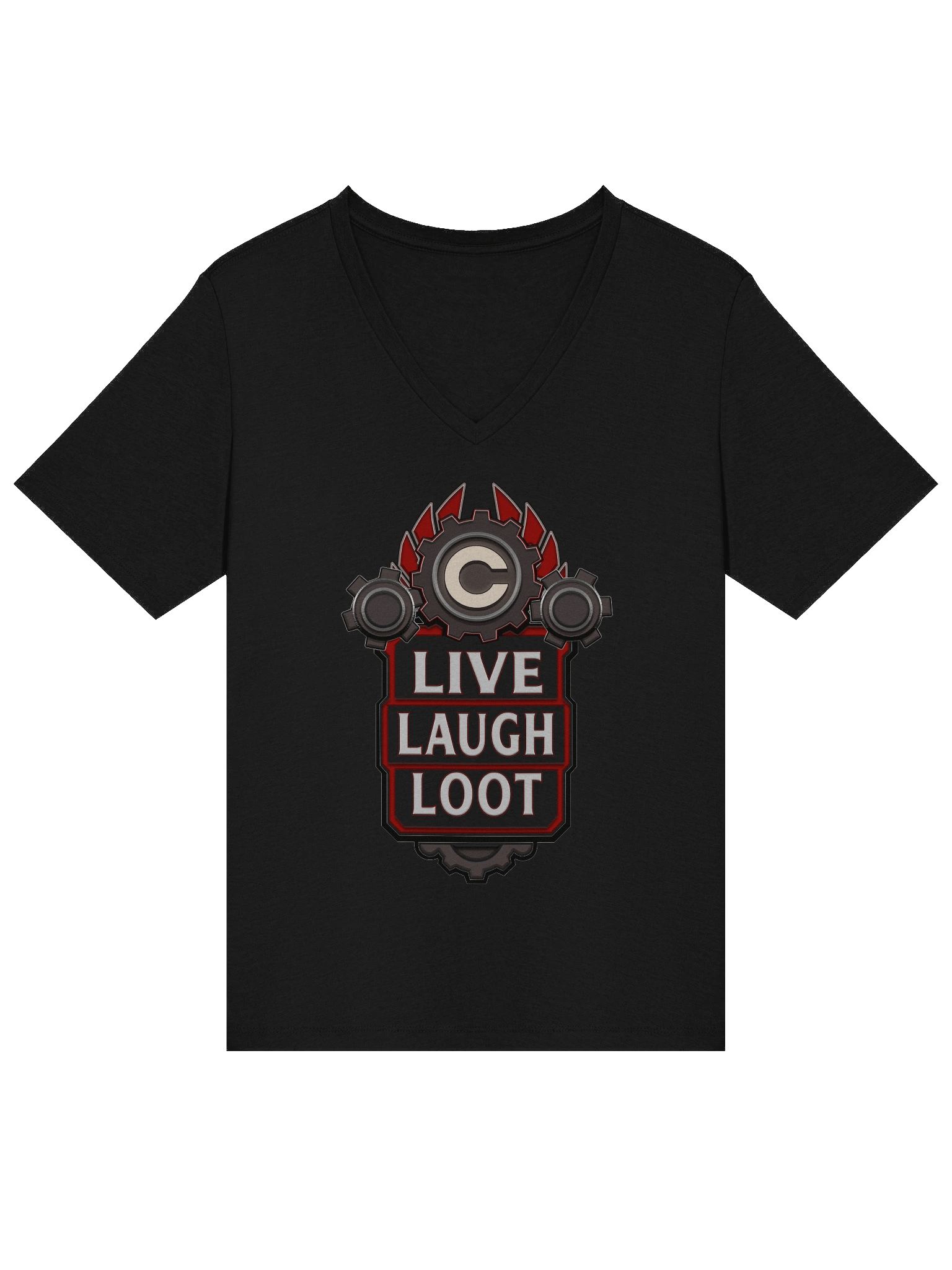 Ladies Live Laugh Loot V-Neck Shirt product image (1)