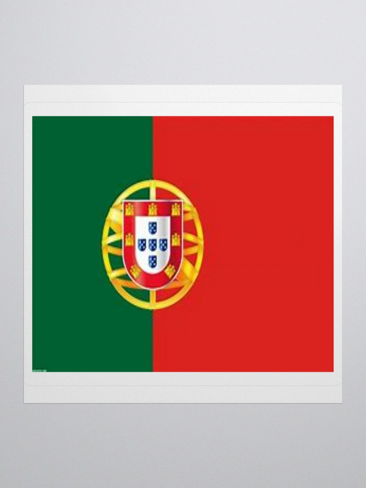 Portuguese Flag Sticker - Durable Vinyl for Indoor Use - Multiple Sizes Available product image (3)