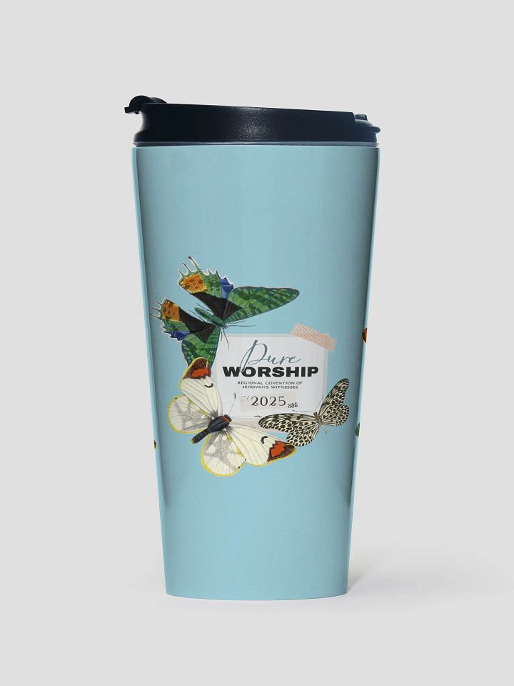 2025 "Pure Worship" | Butterfly Collage Stainless Steel Travel Mug product image (1)