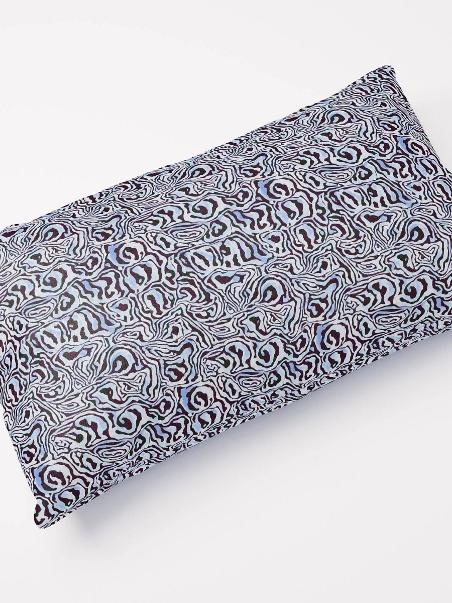 Blue Black Snake Pattern Pillow product image (10)