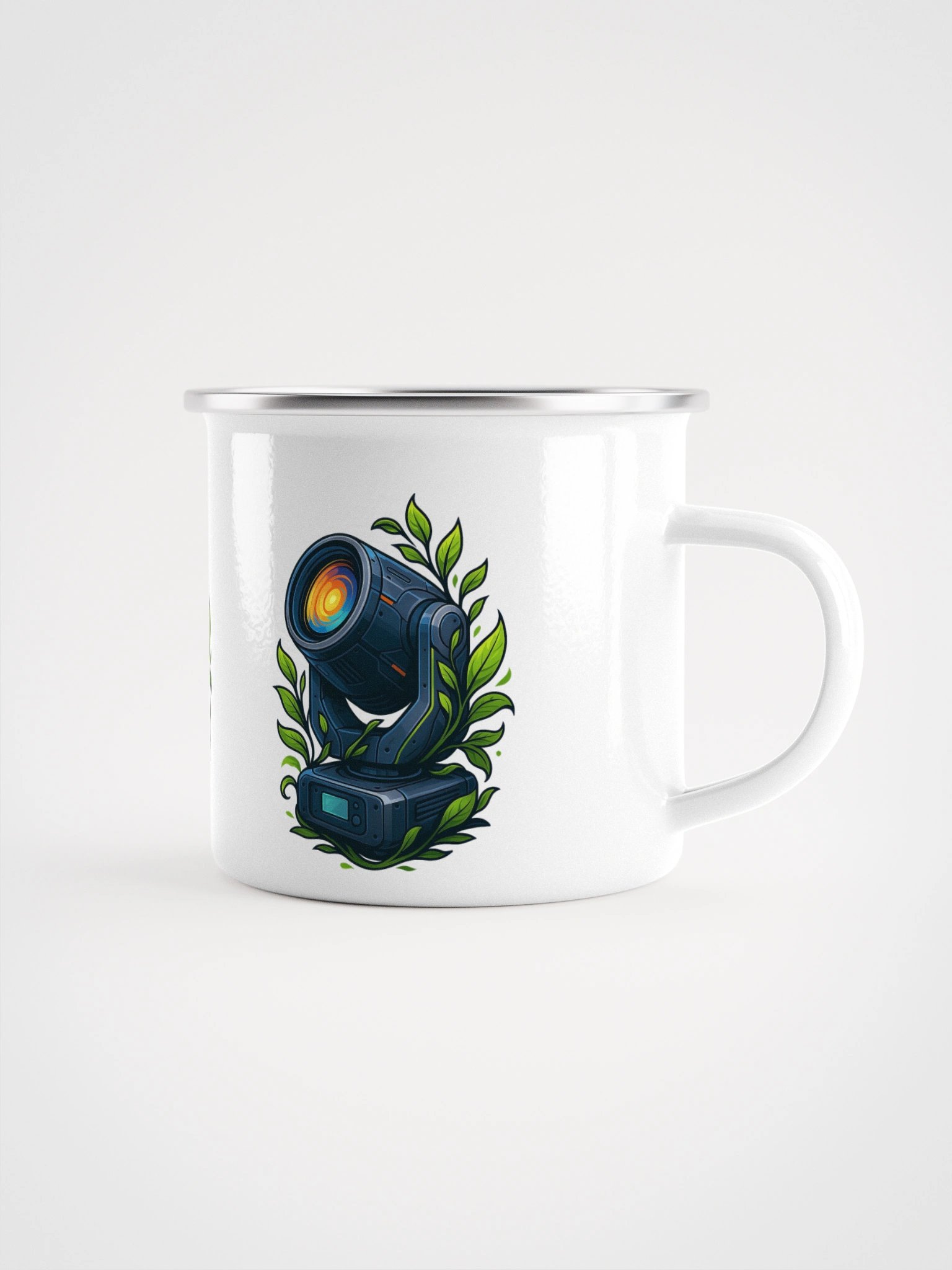 Theatrically Jerry: "Luminous Tea Leaves" Enamel Mug product image (1)
