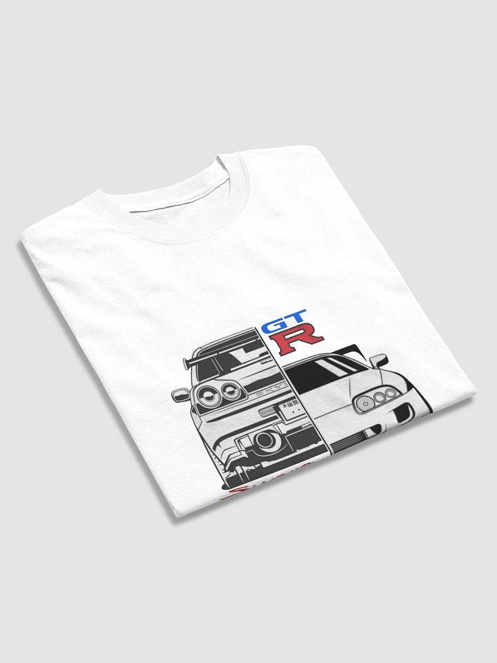 GTR R34 and Toyota Supra T-shirt product image (62)