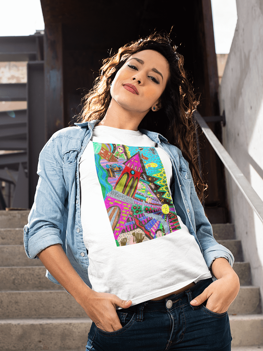 Abstract Tower Moment Unisex Tee product image (2)