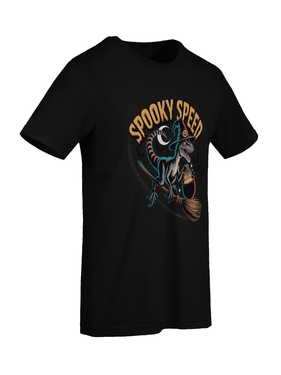 Spooky Speed Dino Witch T-Shirt product image (9)