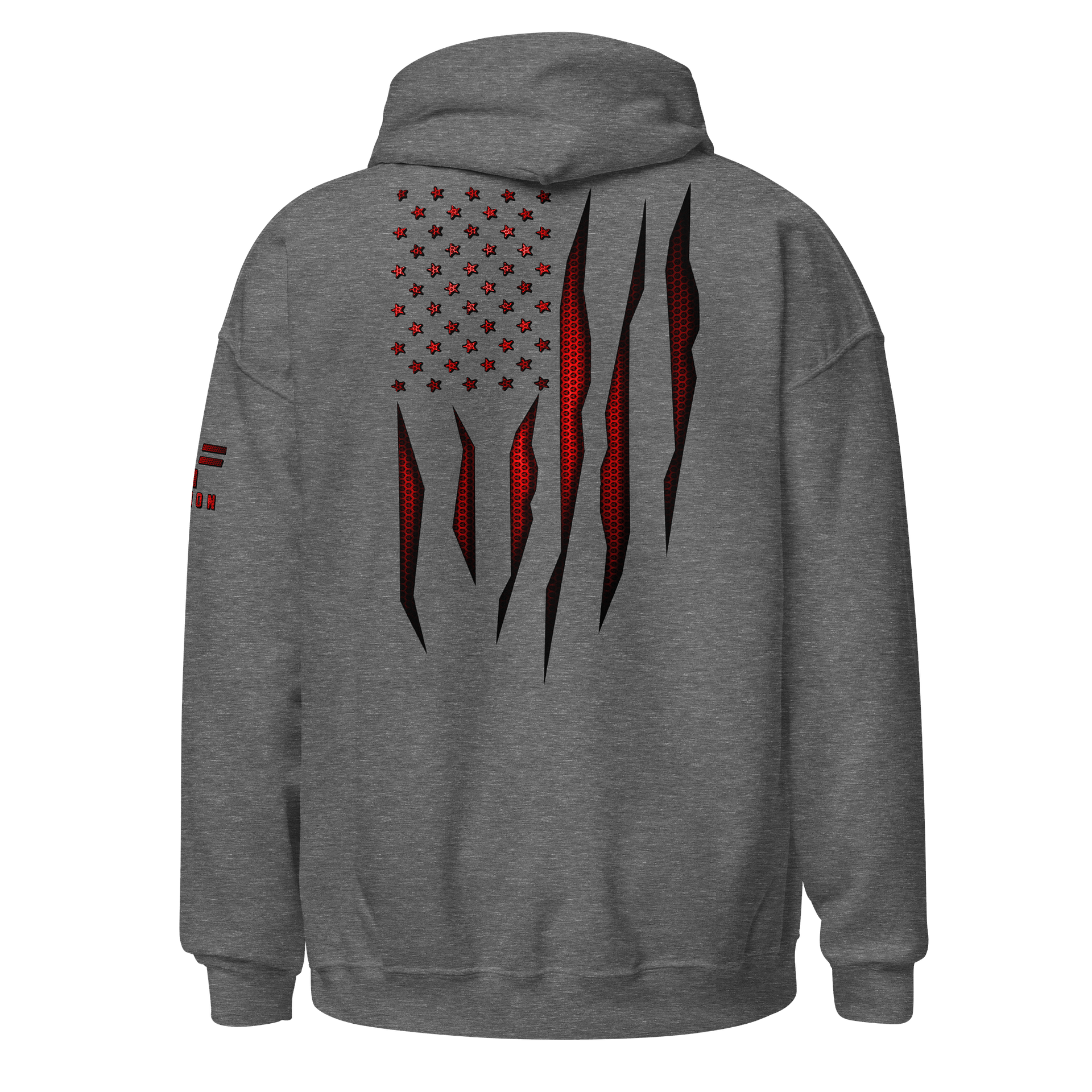 Red Carbon Onyx American Flag Hoodie product image (5)