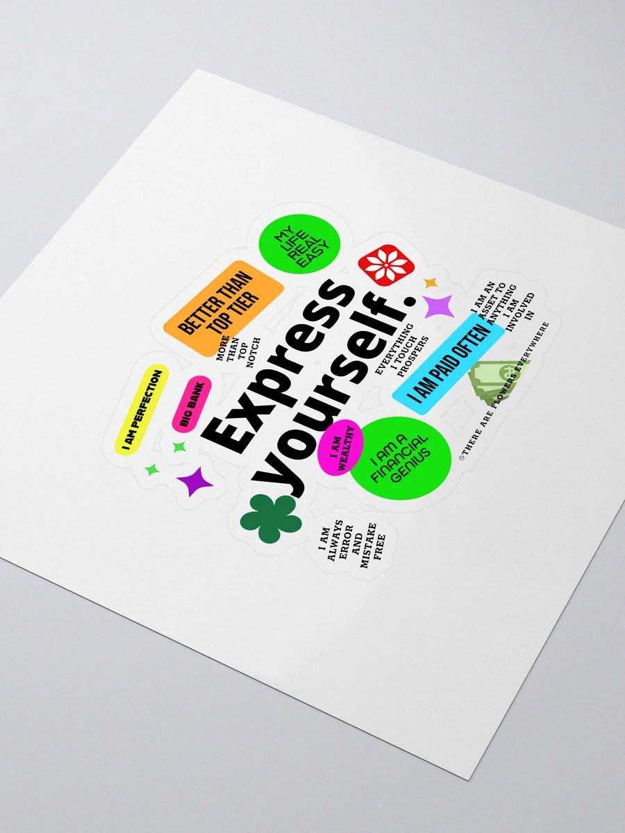 Bright Money & Self-Concept Motivational Sticker product image (3)