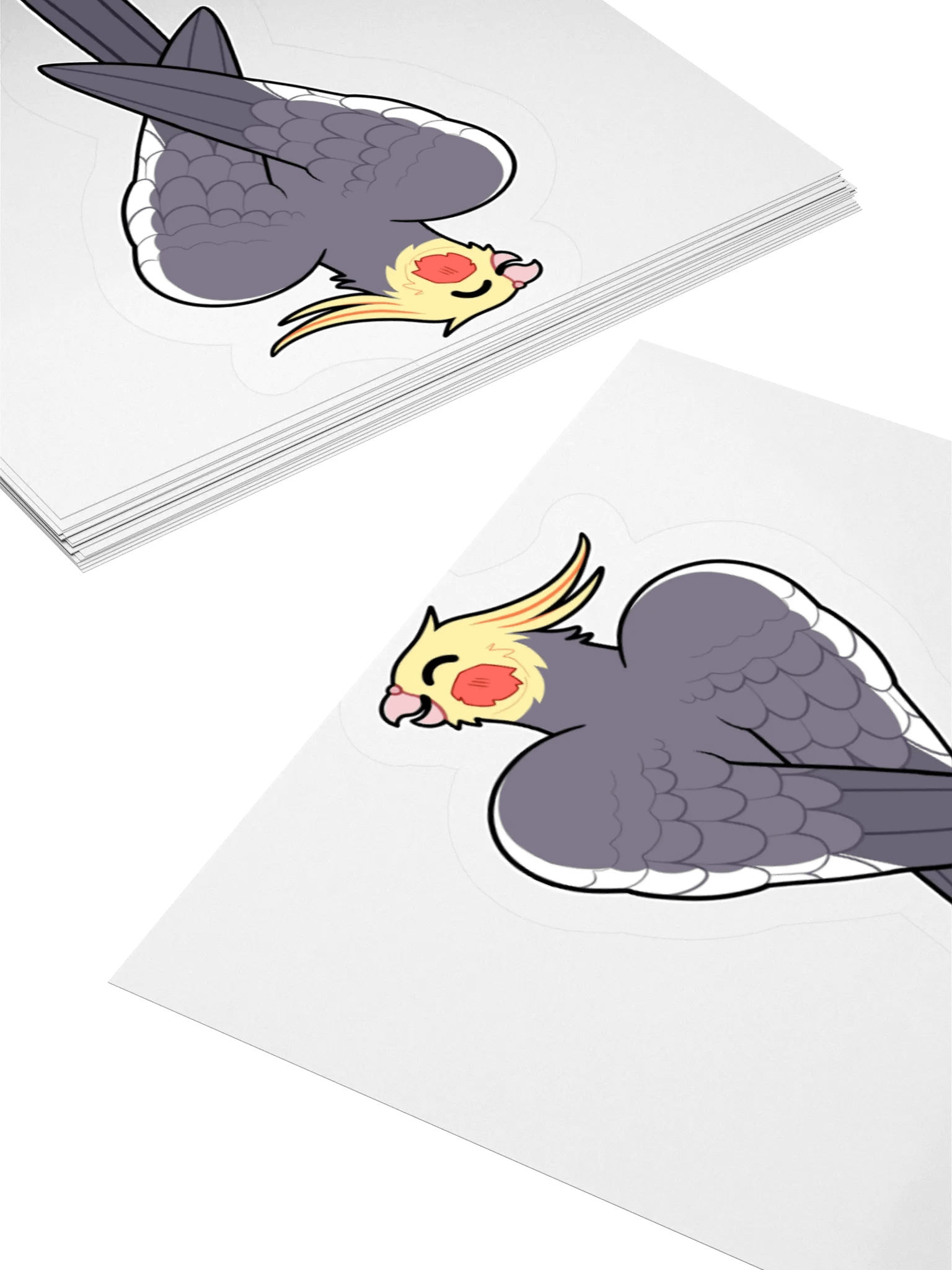 PRETTY BIRD STICKER (Grey) product image (6)