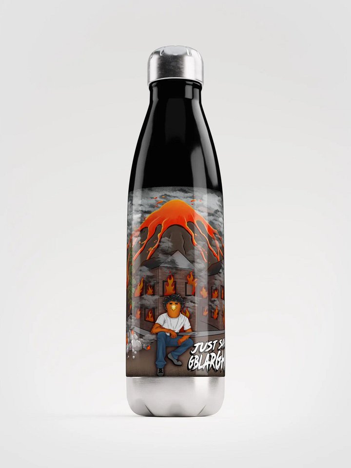 Just Say Gblargh! Distressed Art Water Bottle product image (1)