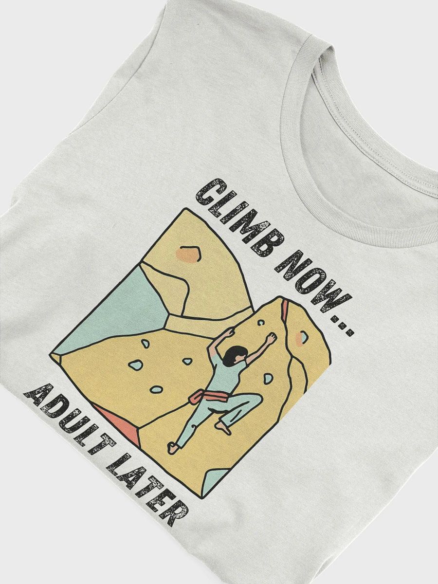 Climb Now...Adult Later - Climbing T-Shirt product image (3)