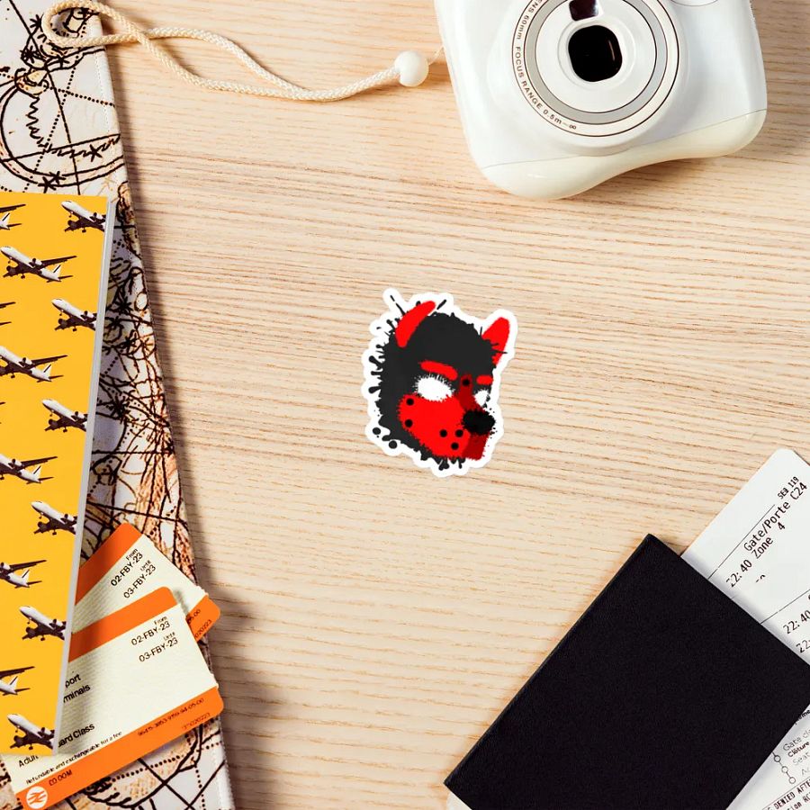 Pup Splatter Magnet - Red product image (8)