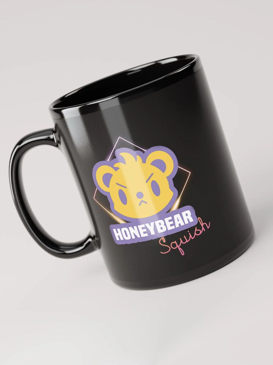 HONEYBEARSQUISH Black Glossy Mug product image (5)