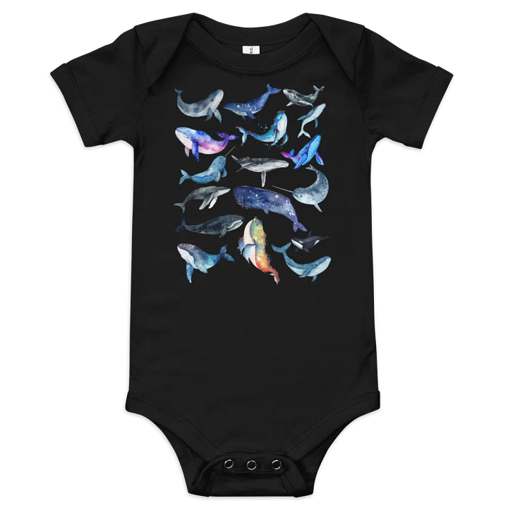 Whale Collage Baby Bodysuit product image (1)