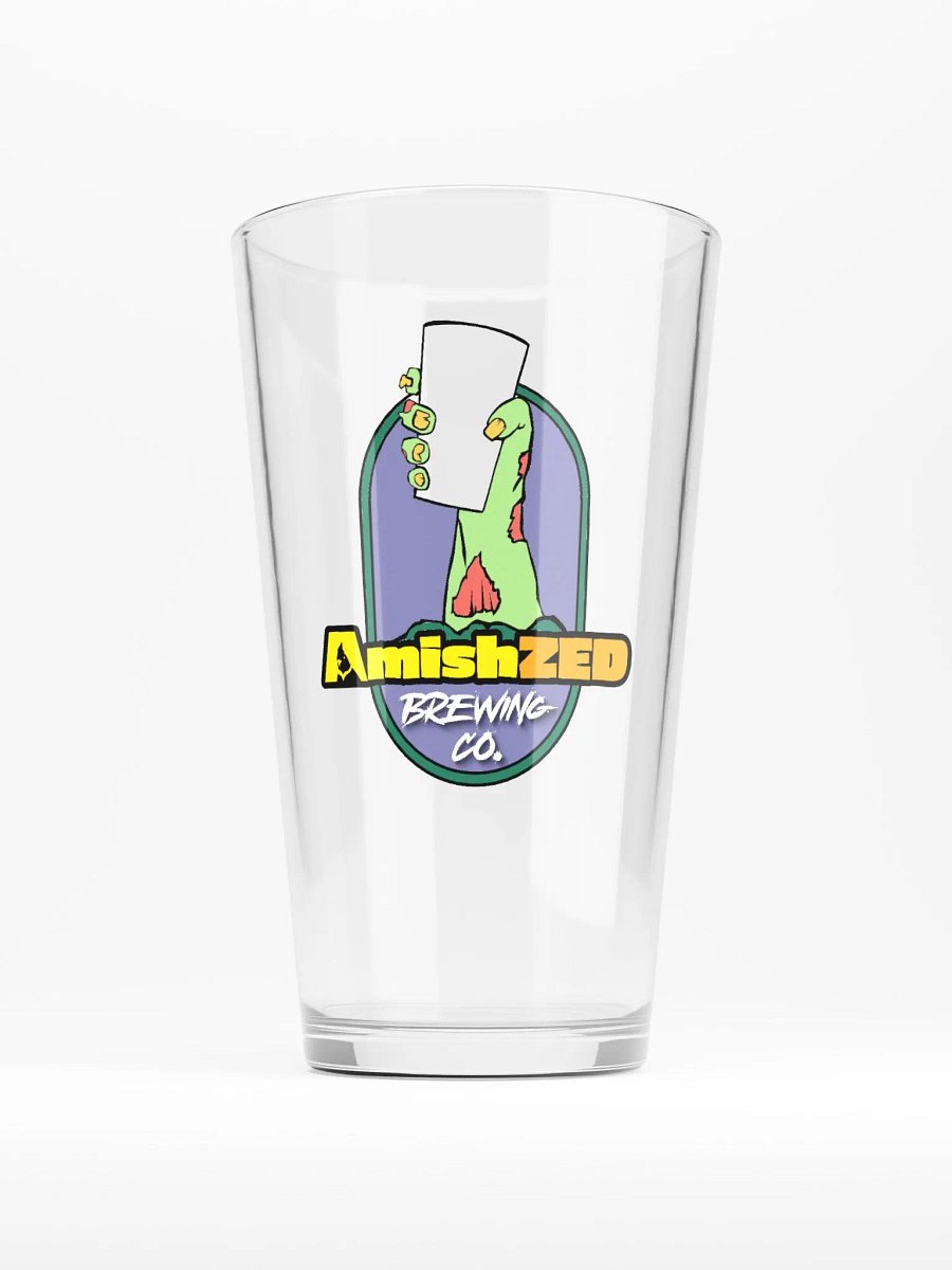 AmishZed Brewing Co. Pint Glass product image (1)