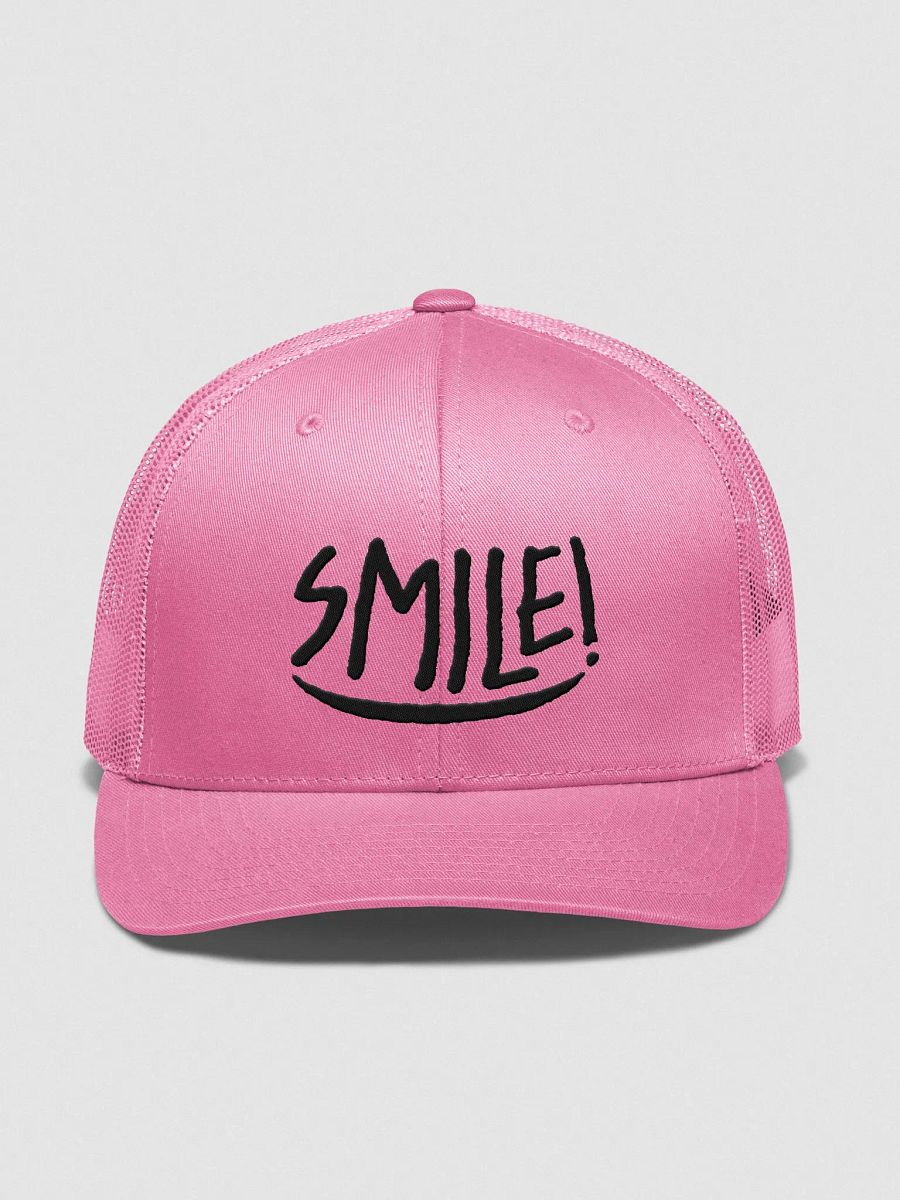 Cappellino “SMILE!” trucker - ricamo nero product image (3)