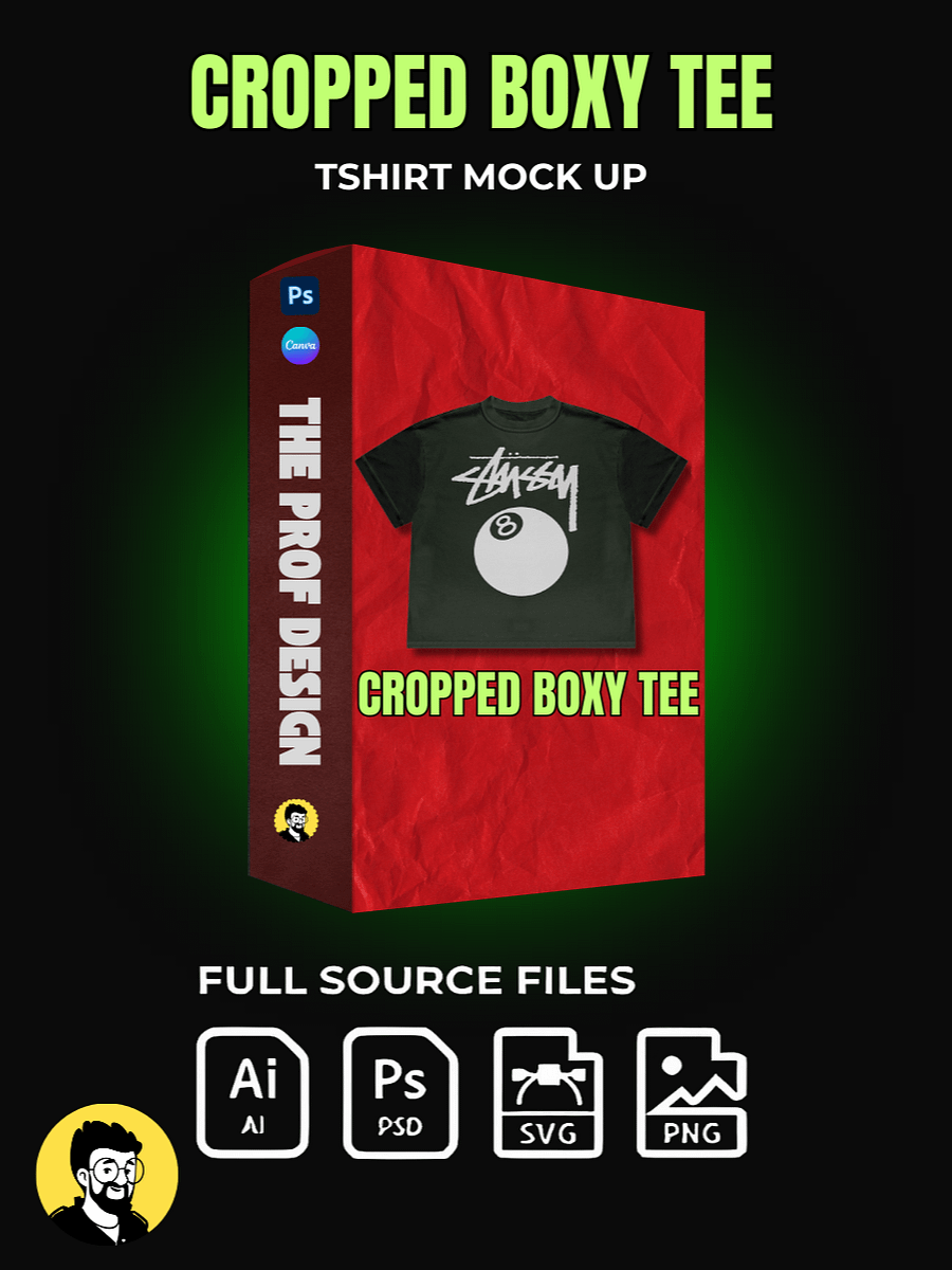 CROPPED BOXY TEE MOCK UP product image (1)
