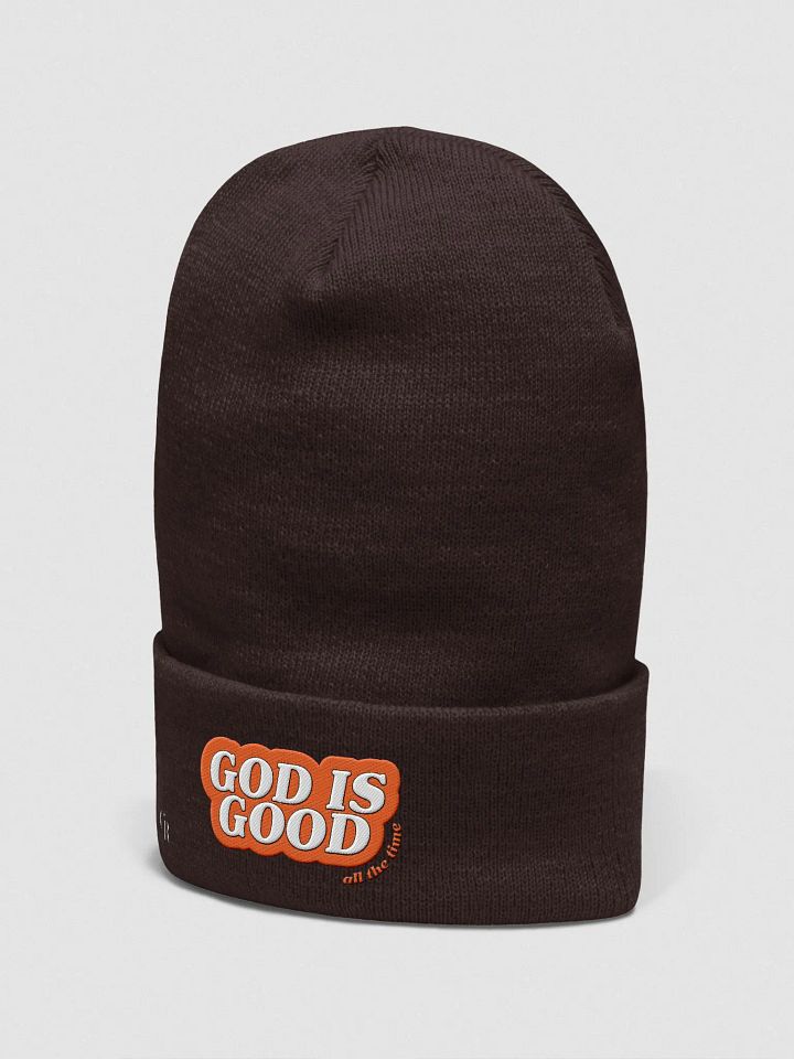 ORANGE God is Good Beanie product image (2)
