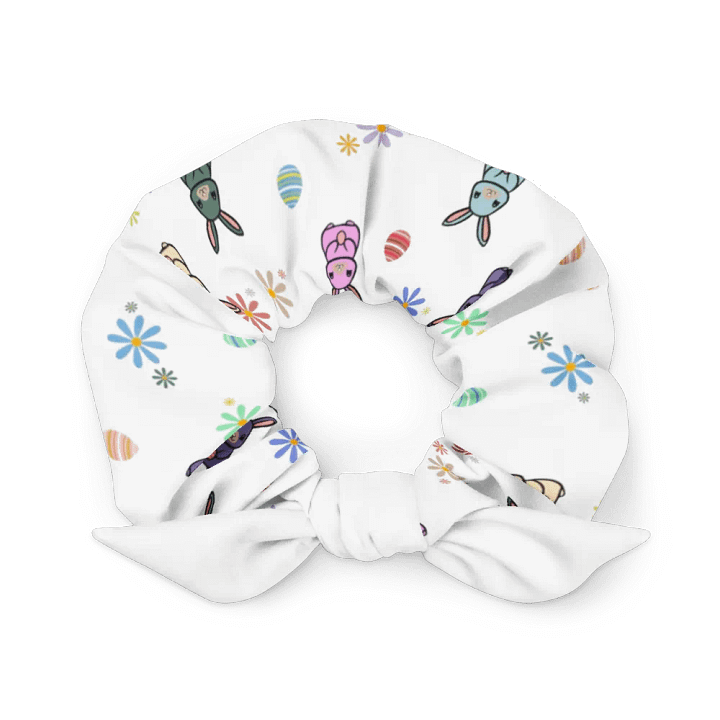 Whimsical Bunny Floral Party Scrunchie product image (1)