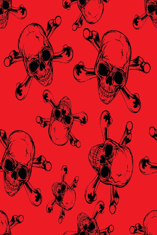 Skull & Bones - Small - Digital Wallpaper - Set of 3 product image (3)