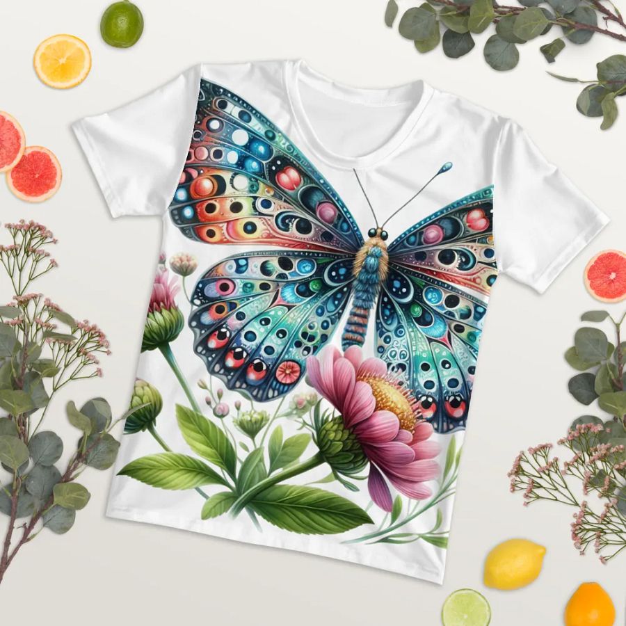 Whimsical Eyes Butterfly Women's T-Shirt product image (7)