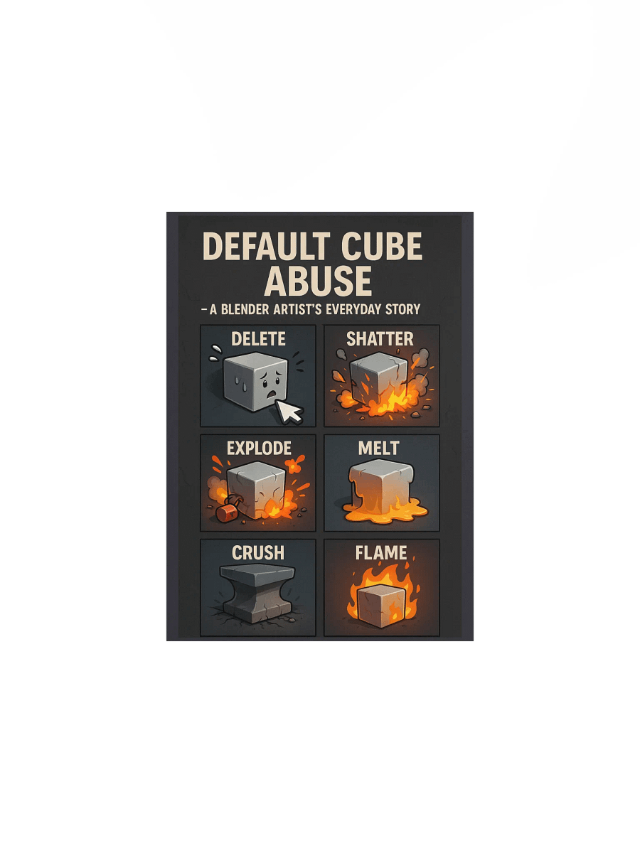 Blender Artist's Default Cube Poster product image (2)