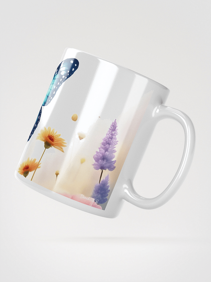 Mug Blanc - Papillon - Douceur Printanière - Idée Cadeau Originale product image (2)