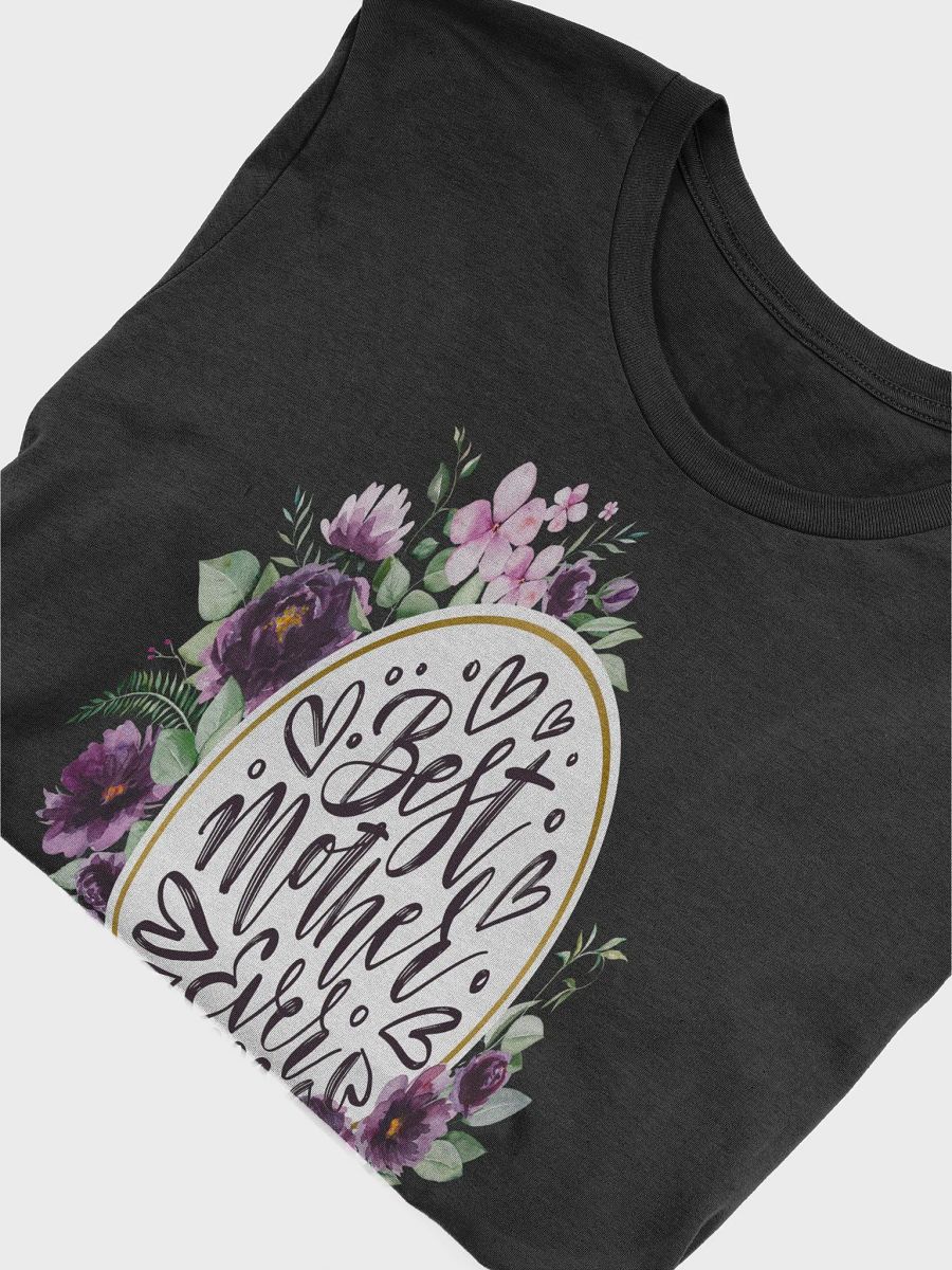 Mothers Day Floral Wreath Best Mother Ever T-Shirt product image (2)