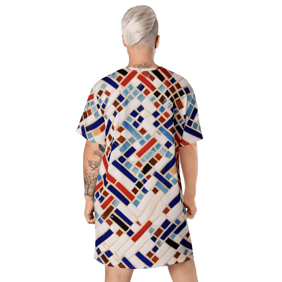 Linear Luxe T Shirt Dress product image (9)