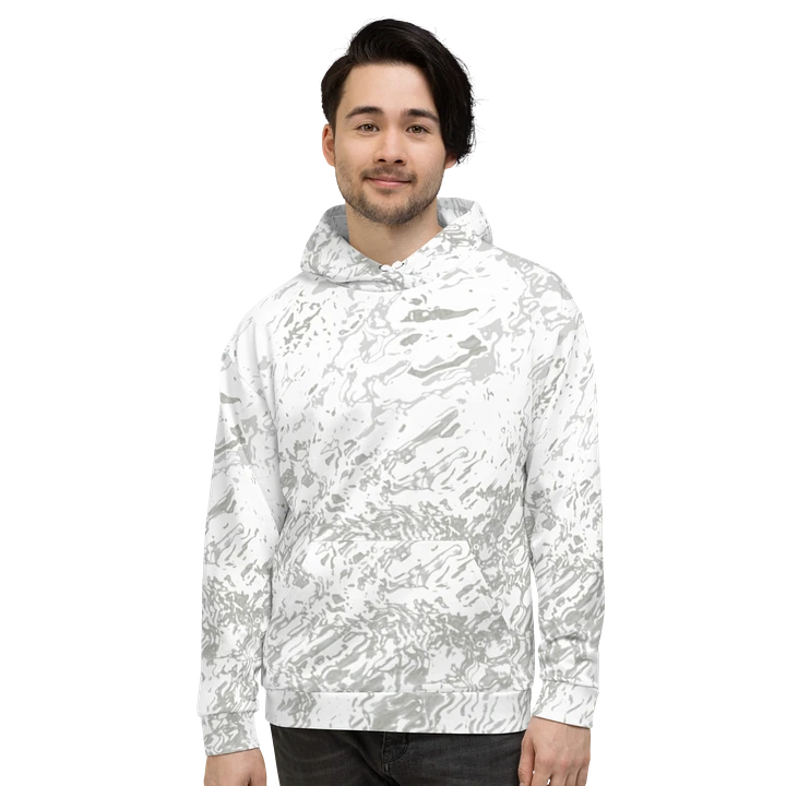 Abstract Pale Marble Effect Unisex All Over Print Hoodie product image (2)